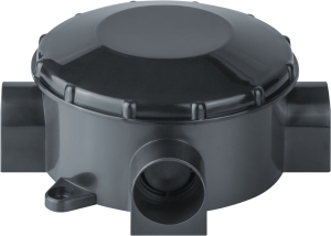 Коробка Navigator 93 760 NSS-DB-70-35-BL распаячная откр.монт.трехрожковая чер.