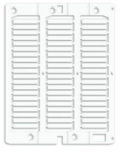 Маркировка для провода, жесткая, для трубочек. 4х23мм. Белая