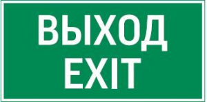 Flip пиктограмма "ВЫХОД EXIT"