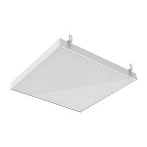 Светодиодный светильник VARTON GR070 2.0 35 Вт 4000 K 588х588х50 мм с планками для подвеса IP40 с расеивателем призма белый