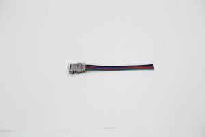 Разъем 4PIN с проводом для LED ленты RGB 10mm (подключение ленты к источнику питания)