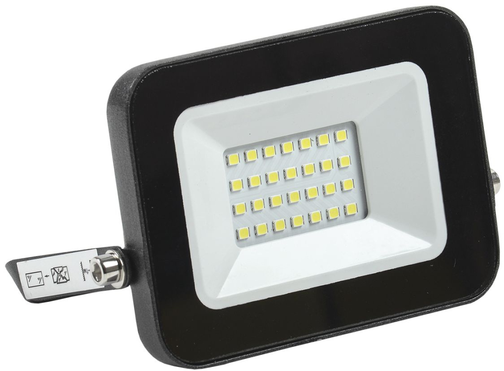 Прожектор СДО 06-20 светодиодный черный IP65 4000 K IEK