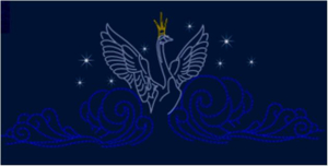 Инсталляция <Пушкин> Царевна - лебедь (3800*9250)