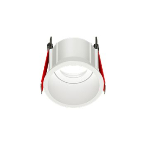 Рамка для модульного светильника "ВАРТОН" FLEX 50 03 круглая встраиваемая утопленная 85х65мм RAL 9010 поворотная