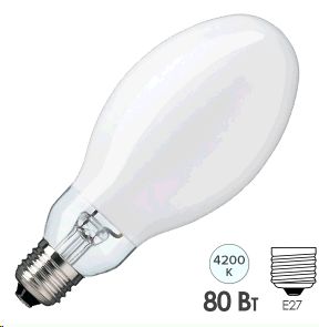 Лампа  ртутная HPL-N 80W/542 E27 SG