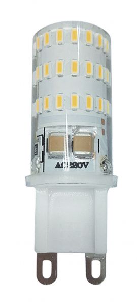 Лампа PLED-G9  5w  2700K 320Lm 175-240V (пластик d16*50мм) Jazzway