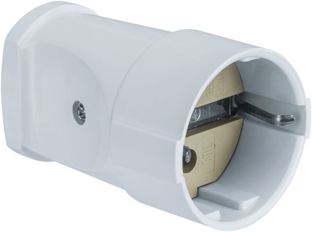 Розетка Navigator 61 366 NCA-SK01-16A-E-WH переносная с/з белая