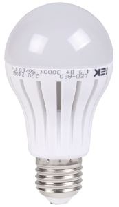 Лампа светодиодная A60 шар 4.9 Вт 400 Лм 230 В 3000 К E27 IEK-eco