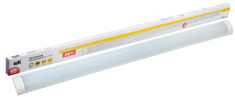 Светильник LED ДБО 5002 36Вт 4000К IP20 1200мм металл IEK