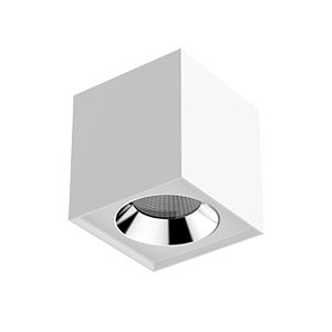 Светодиодный светильник VARTON DL-02 Cube накладной 150х160 мм 36 Вт 3000 K 35° RAL9010 белый матовый