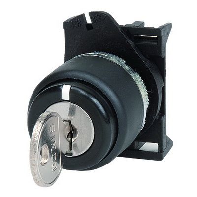 Головка переключателя с ключом на 2 положения с фиксацией, блокировка в положении 0 и 1