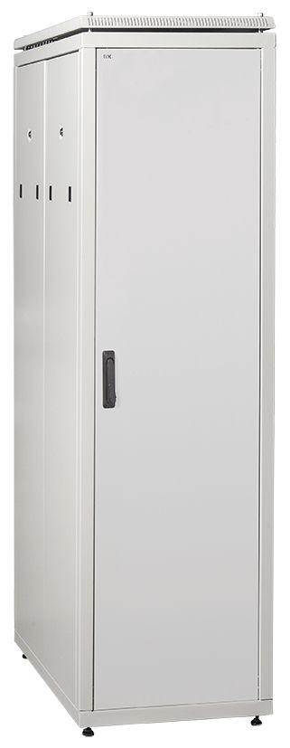 ITK Шкаф сетевой 19" LINEA N 42U 600х1000 мм металлические двери серый