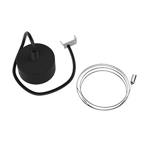 Комплект для подвеса светильников Stellar-Line, длина троса 1,2 м (1 комплект на 1 светильник) RAL9005 черный матовый