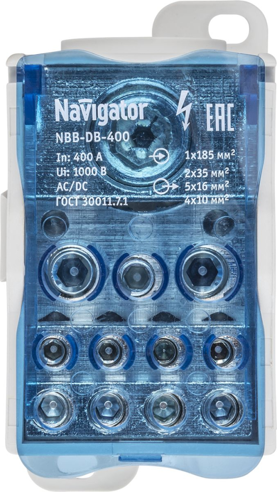 Блок распределительный  Navigator 61 082 NBB-DB-400 (1 шт/упак)