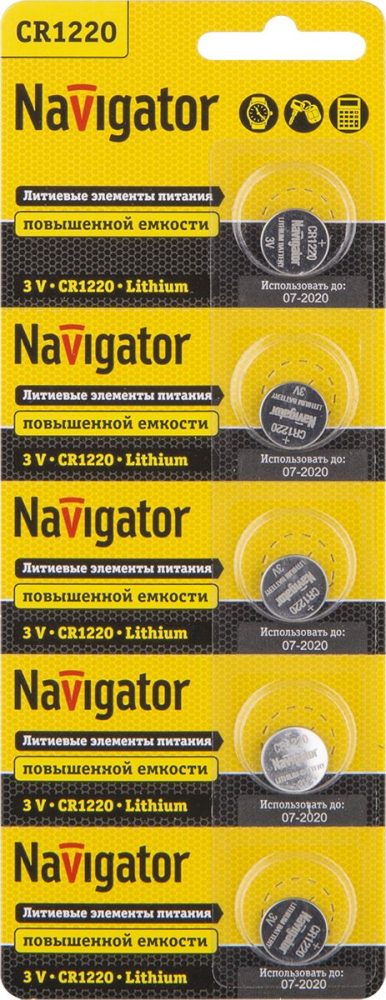 Элемент питания Navigator 94 778 NBT-CR1220-BP5