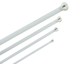 Хомут Хку 2,5х100мм со стальным замком белый (100шт) IEK