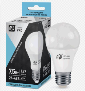 Лампа светодиодная низковольтная LED-MO-24/48V-PRO 10Вт 24-48В Е27 4000К 800Лм