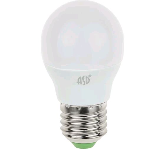 Лампа светодиодная LED-ШАР-standard 7.5Вт 230В Е27 3000К 675Лм ASD