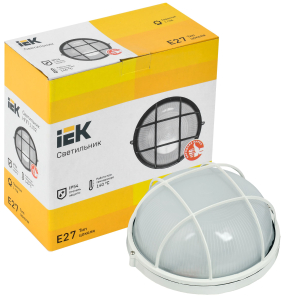 Светильник НПП 1102 белый/круг с реш. 100Вт IP54 ИЭК