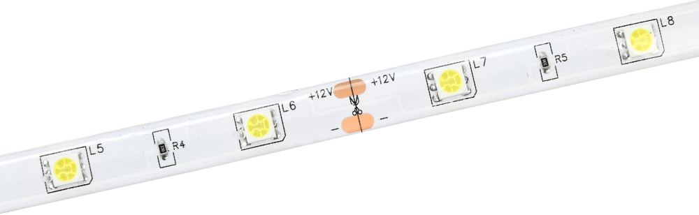 Лента LED 5м LSR-5050WW30-7,2-IP65-12В IEK