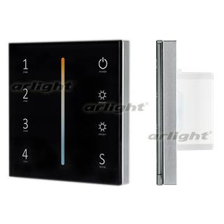 Панель Sens SMART-P43-MIX Black (230V, 4 зоны, 2.4G) (Arlight, IP20 Пластик, 5 лет)