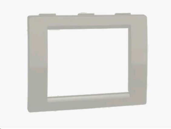 Рамка универсальная на 2 модуля, цвет серый металлик