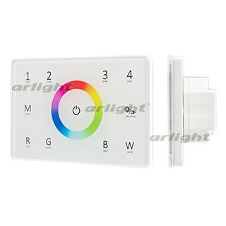 Панель Sens SMART-P85-RGBW White (230V, 4 зоны, 2.4G) (Arlight, IP20 Пластик, 5 лет)