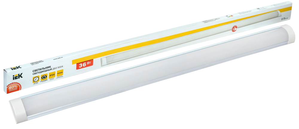 Светильник LED ДБО 5004 36Вт 4000К IP20 1200мм алюминий IEK