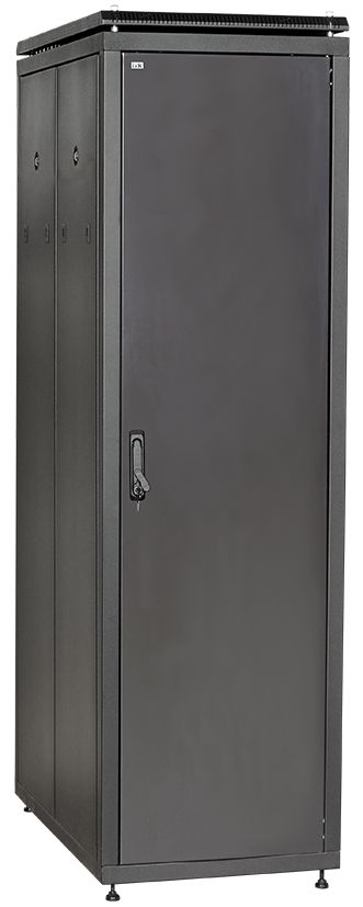 ITK Шкаф сетевой 19" LINEA N 42U 600х1000 мм металлические двери черный