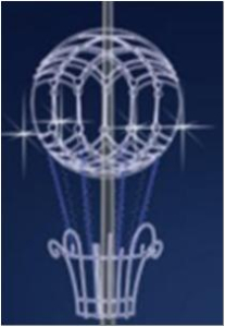 Консоль <3D конструкции> Аэростат ЗД О-1  (размер по запросу)