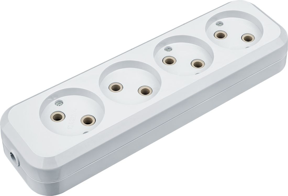 Колодка Navigator 61 587 NCA-BL01-04-X-WH 4гн б/з АБС пластик