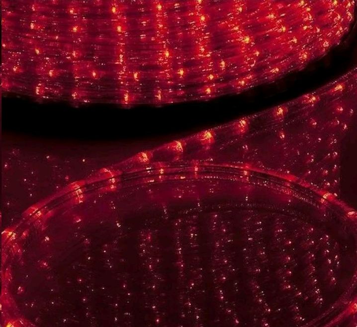 Дюралайт светодиодный круглый LED-RL-MT2B-2W-240V розовый, d11mm, 30LED, кратность резки 2м