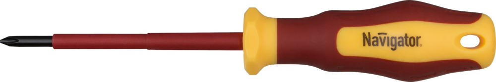Отвёртка Navigator 71 945 NSD-1E-PH0x75 крестовая, 1000 В