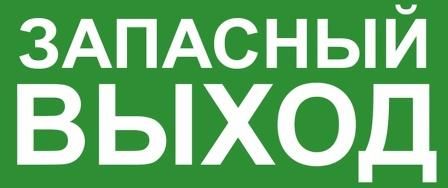 ЭП19 ЗАПАСНЫЙ ВЫХОД 140x280 мм