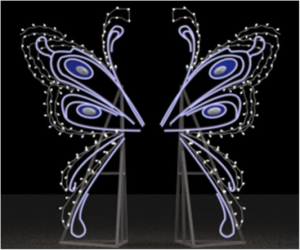 Инсталляция <отсутствие серии> Сказочный лес Крылья (1990*2070)