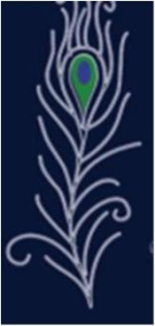 Консоль <Модерн> Перо павлина К-1 (3150*1290)