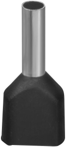 Наконечник Navigator 61 040 NET-E2-1.5-8-B50 НШВИ2, черн.2 провода (50шт/упак)