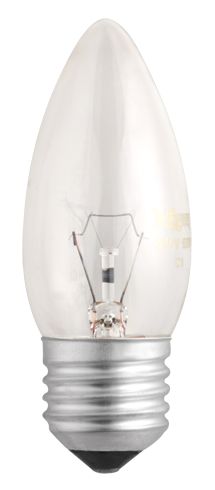 Лампа B35  240V  60W  E27  clear Jazzway
