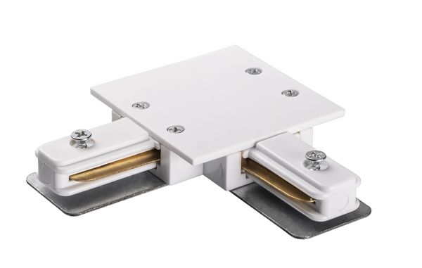 PTR/R CL-WH Коннектор белый L-обр. (встраиваемый) Jazzway