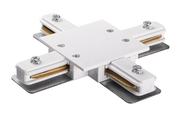 PTR/R CX-WH Коннектор белый  X -обр. (встраиваемый) Jazzway