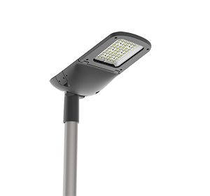 Светодиодный светильник VARTON уличный Tornado 30 Вт крепление на консоль 2700 K RAL9005 черный муар