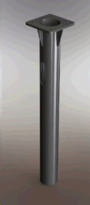 Закладная Деталь Фундамента D159 H1,5m неоцинкованная 320х320 под М20 с комплектом метизов М18