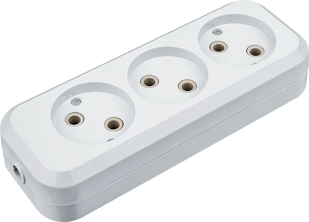 Колодка Navigator 61 585 NCA-BL01-03-X-WH 3гн б/з АБС пластик