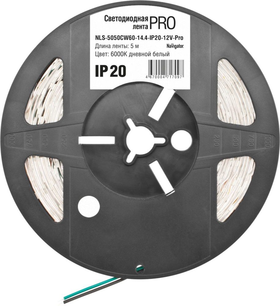 СД Лента Navigator 71 709 NLS-5050CW60-14.4-IP20-12V-Pro R5