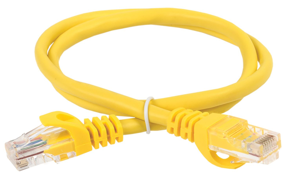 ITK Коммутационный шнур кат. 6 UTP LSZH 0,5м жёлтый
