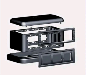 Вертикальное расширение напольной башенки BUS, черное