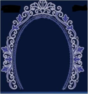 Фото-зона <Багет> Овал ФЗ-1 (3030*2700)