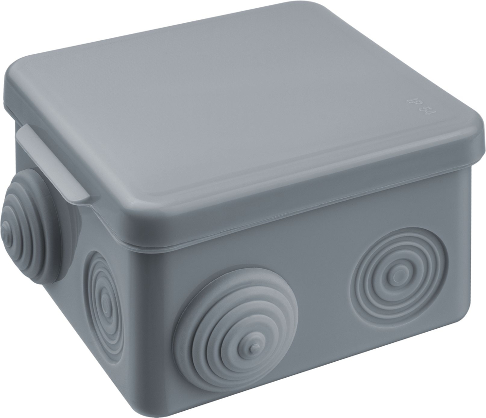 Коробка Navigator 93 247 NSS-DB-80-80-50-7-GR распаячная открытого монтажа