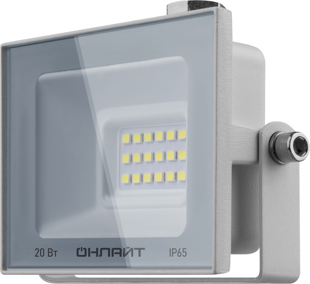 Светильник ОНЛАЙТ 90 133 OFL-20-6K-WH-IP65-LED