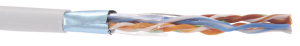ITK Кабель связи витая пара F/UTP, кат.5E 4x2х24AWG solid, LSZH, 305м, серый